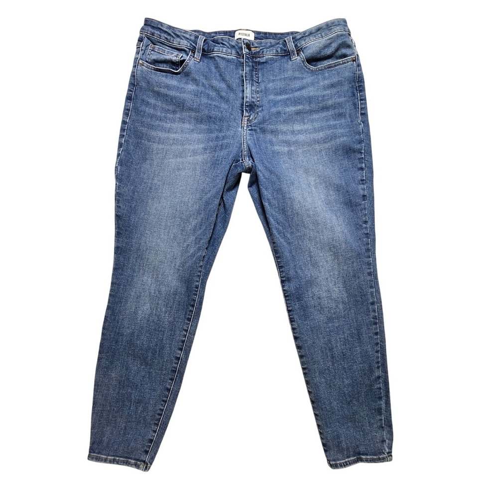 Pistola Women's Size 18W Blue Wash Denim High Rise Skinny Jeans